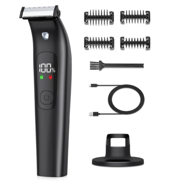 Body Trimmer Men, 017 Body Hair Trimmer Rechargeable,Pubic Hair Trimmer for Women/Men Wet and Dry