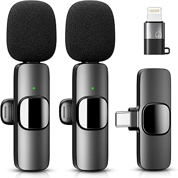 Wireless Lavalier Microphone for iPhone - iPad, Android Phone