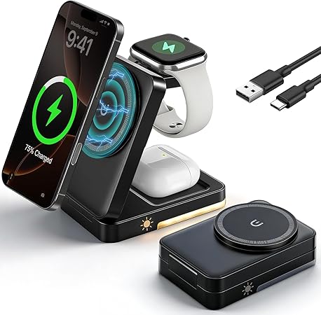 3 in 1 Magnetic Wireless Charger Station